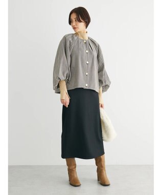 Green Parks ・ｆｕｒｒｙ　ｒａｔｅ　ヘリンボーンタックジャケット Brown