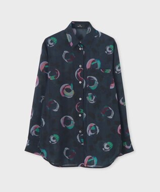 Paul Smith Painted Spot シアーシャツ ネイビー