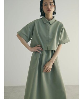 Green Parks armonia．ＳＥＴ２点　シャツワンピース Green