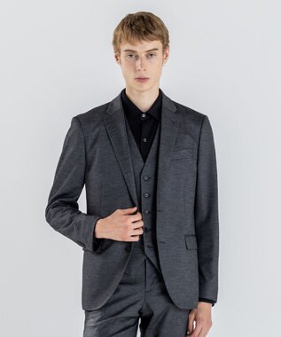 JOSEPH HOMME 新素材【ストレッチ/セットアップ対応】シルキーウールジャージー ジャケット ライトグレー系