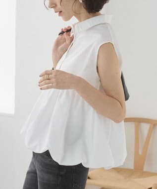 WEGO 【ANGIE VINTAGE】ティアードバルーンブラウス オフホワイト