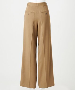 23区 S 【エステータ】ウールギャバジン ワイド ラップパンツ ベージュ系