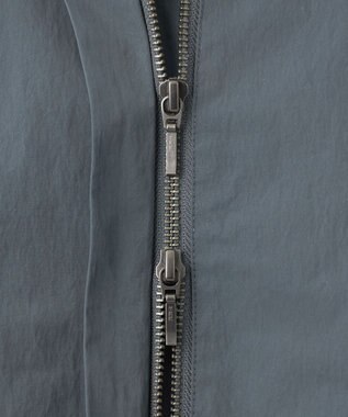 23区 【R(アール)】ナイロンタフタワッシャー  フーデッドジップアップブルゾン スレートグレー系