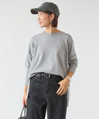 UNFILO マイビューティニット クルーネック グレー