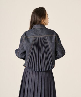 Ripo trenta anni 【ブランド定番】2ND TYPE PLEATS JK デニムジャケット プリーツ INDIGO