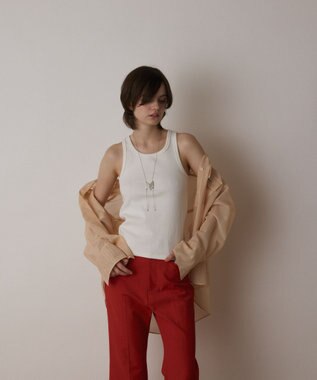 GRACE CONTINENTAL メッシュオーバーシャツ ピンク