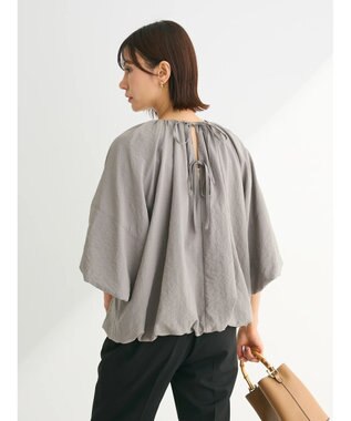 Green Parks ・ELENCARE DUE バルーンブラウス Gray