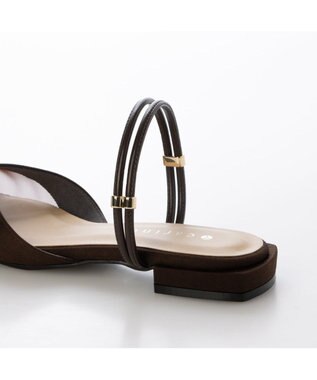 MODE ET JACOMO <carino>【２WAY】バックベルトサンダルパンプス ダークブラウン