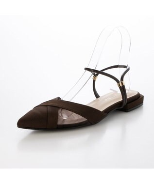 MODE ET JACOMO <carino>【２WAY】バックベルトサンダルパンプス ダークブラウン