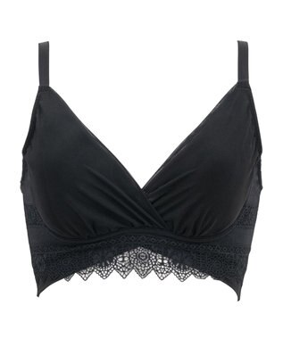 BRADELIS New York 【BRADELIS Me / ノンワイヤー・バストアップ】Plushブラ25S1 ブラデリス 補正 ノンワイヤー ブラジャー 補整下着 ブラック