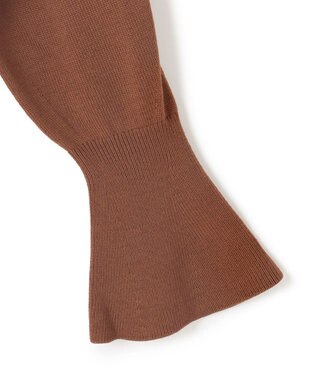 BEIGE， 【WEB限定】AMBRE / シャツカラー付きニット Camel