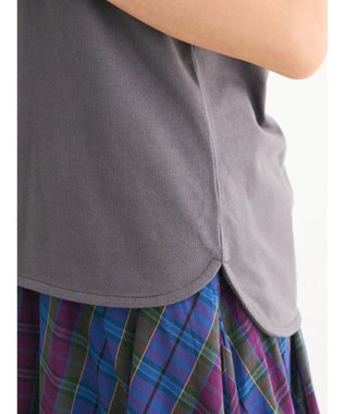 Green Parks ・Ｐｅｔｉｔ　Ｆｌｅｕｒ　リブフレンチＴＥＥ Charcoal Gray