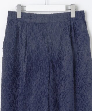 自由区 【Exclusive】ジオメトリックジャガード パンツ ネイビー