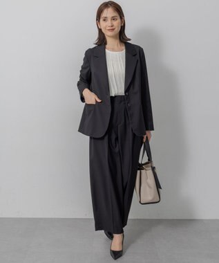 組曲 S 【WEB限定】ジョーゼットシフォンプリーツ ブラウス アイボリー系