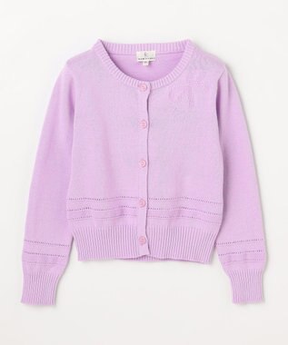 組曲 KIDS 【110-140㎝】クラシック カーディガン ラベンダー