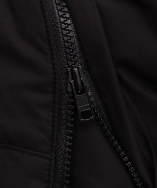 WEGO 【25年秋冬新作/SMサイズ展開】2WAYファーフードショートパファーブルゾン ブラック