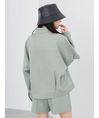 earth music&ecology ショート丈カバーオール Khaki