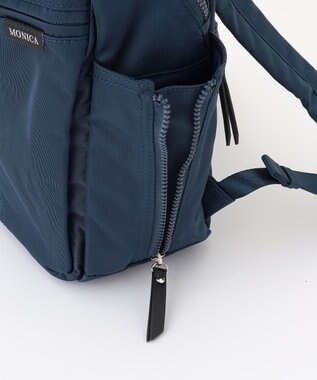 LA BAGAGERIE 【MONICA】サイドジップリュックサック ネイビー
