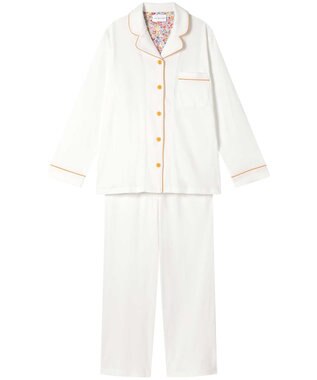 une nana cool 【綿100％】フライスパジャマ　ＭＡＤＥ　ＷＩＴＨ　ＬＩＢＥＲＴＹ　ＦＡＢＲＩＣ WH