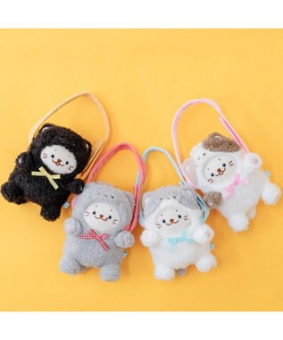 Mother garden しろたん ついてきちゃうしろたん マスコット 着せ替えカバー 《グレー猫》単品 グレー猫