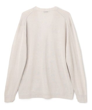 JOSEPH HOMME リネンナイロンプレーン　Ｖネックカーディガン ホワイト系