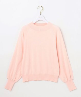 ANY SIS S 【洗える】カシミヤブレンドパフ袖 ニット ペールピンク