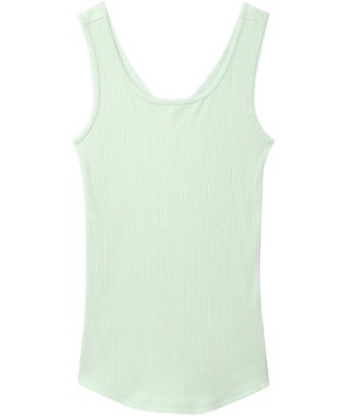 une nana cool 綿100% リブ編みコットン タンクトップ ME