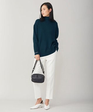 ICB 【新色追加・WEB限定カラーあり】 ソフトカシミヤミックス ハイネックニット パイングリーン系