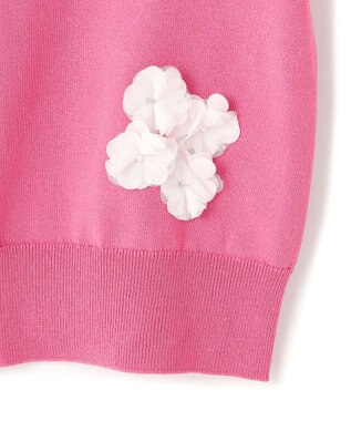TOCCA FLOWER POP 半袖カーディガン ピンク系