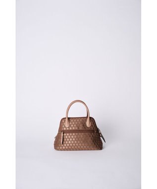 MIYABIYA 【撥水加工】篭目柄エンボスボンディングブガッティ カフェオレ