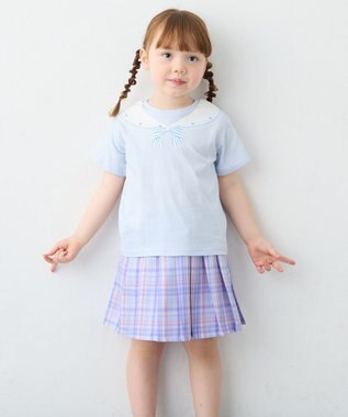 ANY KIDS 【一部店舗/WEB限定】【綿100%】プリント 半袖Tシャツ サックスブルー×セーラー