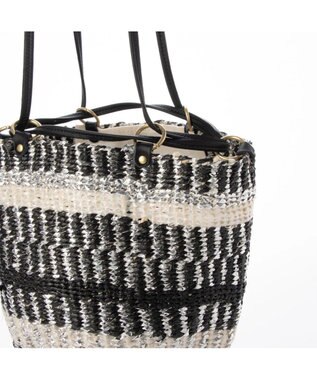 UNBILLION perche プラスティックサイザル×姫路レザードロストショルダー ブラック