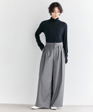 #Newans 【ストレッチ】【カシミヤ混】カシミヤシルクジャージー ネイビー