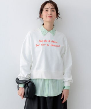 組曲 【Flower Collection】コンパクトシャーティング シャツ ライムグリーン系1