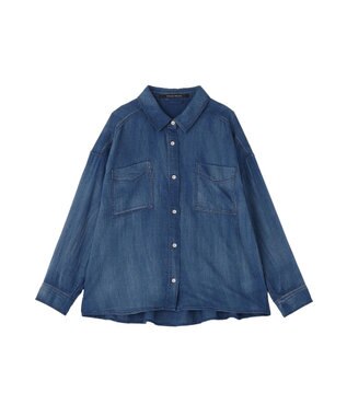 YECCA VECCA シアーデニムシャツ Black