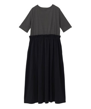 Green Parks ・ＳＵＧＡＲ　ＳＰＯＯＮ半袖リブドッキングワンヒ Charcoal Gray