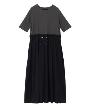 Green Parks ・ＳＵＧＡＲ　ＳＰＯＯＮ半袖リブドッキングワンヒ Charcoal Gray