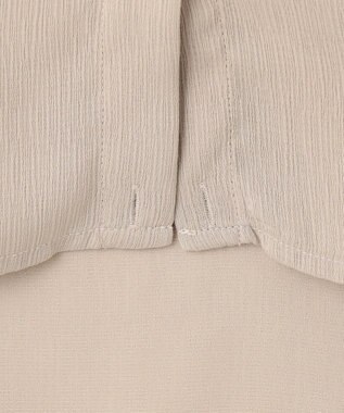 SHARE PARK LADIES 【2WAY】オーバーサイズ楊柳シャツ ライトグレー系