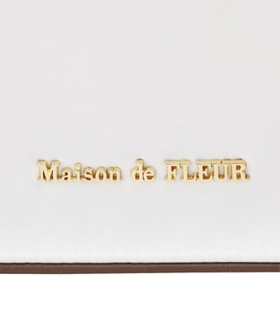 Maison de FLEUR トリコロールスクエアトートバッグ Multi