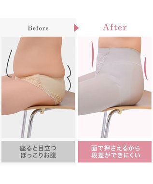 BRADELIS New York 【BRADELIS NewYork peace】綿混ストレッチハイブリッドガードル25 クロッチ付きで1枚履き可能な補整ガードル 消臭機能付き ブラデリス グレージュ