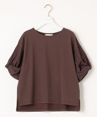 ANY SIS レースコンビ Tシャツ ブラウン