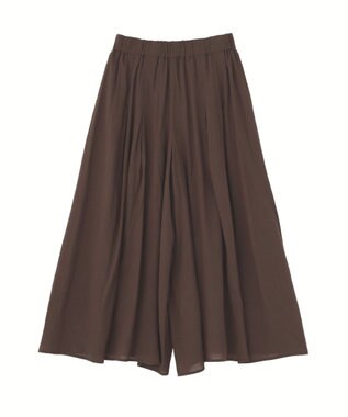 YECCA VECCA ドライタッチシアーキュロットパンツ Brown