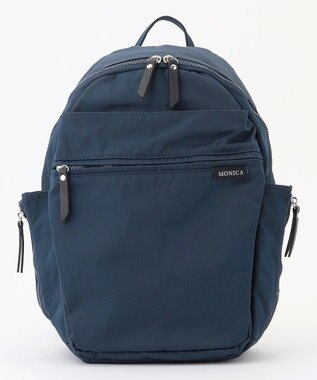 LA BAGAGERIE 【MONICA】サイドジップリュックサック ネイビー