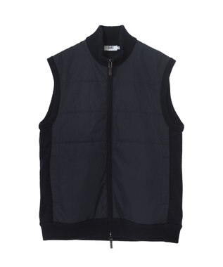 DAKS エクストラファインウール ニットベスト ネイビー