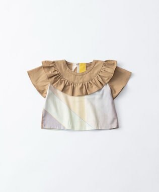 TRICOTE オーロラ柄サークルカラートップス