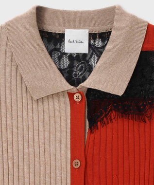 Paul Smith レース カラーブロック ワンピース レッド