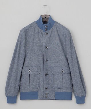 GOTAIRIKU 新作【ストレッチ/洗える/吸水速乾】ノルマンディーリネン A-1ブルゾン サックスブルー系8