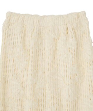 Green Parks 刺繍レーススカート Ecru