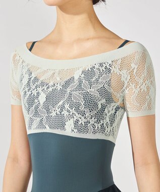 Chacott スカート付レオタード エメラルドグリーン