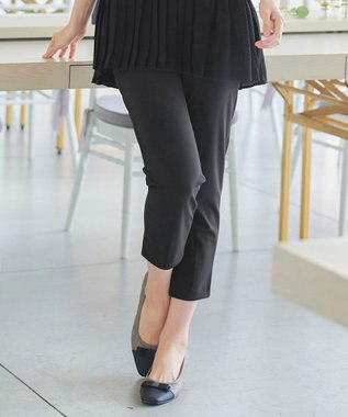 Tiaclasse 【小倉優子さん着用・日本製・洗える】サーラドライ・テーパードパンツ ブラック